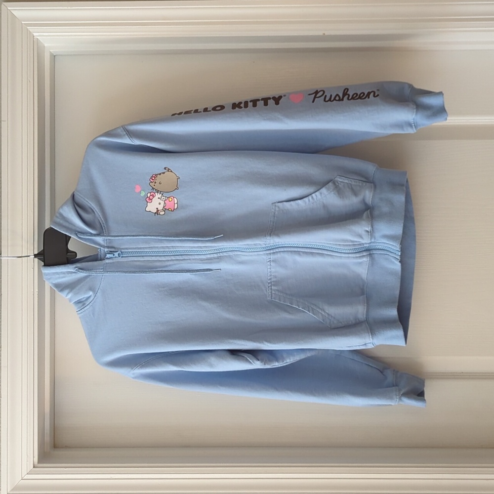 Hello Kitty zippered hoodie - oversized extra small